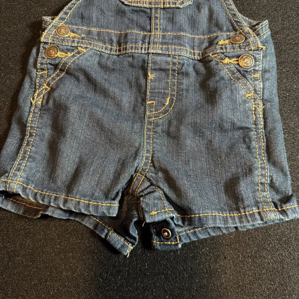 Lee 3-6 Months Baby Denim Shortalls Overalls Jean Girls Boys One Piece -171